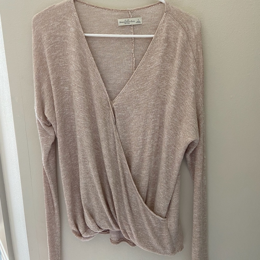 Abercrombie Tan Long Sleeve
